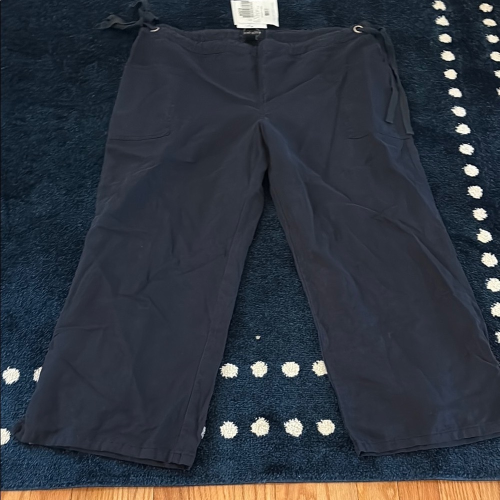 Tie Waist Pants with silver Grommets